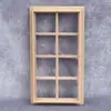 1:12 Casa de Muñecas Casa de Muñecas Mini Lisa DIY Puertas y Ventanas Pequeñas Ventana de 8 Rejillas Lisa Se Puede Colorear