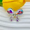 Nuevo Aleación Doble Cara Cristal Lazo Cinta Agujero Recto Cuentas DIY Cadena de Teléfono Móvil Cadena de Bolígrafo con Cuentas Accesorios Material