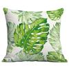 Cojín Impreso HD de Planta Verde Tropical Transfronterizo Nuevo para Amazon, Funda de Cojín para Sofá de Casa