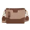 Bolso Cruzado de Color Contrastante Xiaozhong Lingge para Mujer Invierno 2024 Nuevo Elegante Versátil Bolso de Viaje Moda Bolso de Hombro para Viajes