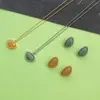 Colar e Brincos de Citrino Natural com Design de Nicho para Mulheres, Luxo Leve, Estilo Étnico de Alta Qualidade, Brincos para o Dia a Dia, Corrente para Suéter