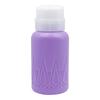 Botella de presión de 250 ml con diseño de diamante corto para decoración de uñas, loción, alcohol, subenvase de botella grande con diseño de presión de bloqueo a prueba de fugas