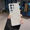 Transfronterizo Aplicable Para Samsung S26 Ultra Sensación de Piel Panal Disipación de Calor Magnético Funda de Teléfono s25+ Sensación de Alta Gama A Prueba de Caídas Cubierta Protectora