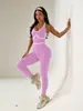 Nuevo Mono de Ropa Deportiva para Yoga de Amazon, Mono de Una Pieza con Contraste de Color Europeo y Americano, Conjunto de Pantalones de Yoga, Ropa de Fitness para Mujer
