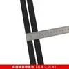 Banda Elástica de Terciopelo de Poliéster de Alta Elasticidad Negra y Blanca de 1-10 cm, Dobladillo de Leggings Cepillado de Nailon Imitación con Alta Elasticidad
