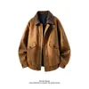 Chaqueta de Retazos Elegante para Hombre Nueva Otoño 2026, Top Casual de Estilo Americano Moderno con Remaches y Tie-Dye para Hombre