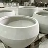 Caixa de plantio de flor em GRC resistente ao vento e às intempéries para uso externo, não desbota, vaso de flor para paisagismo de jardim urbano fonte