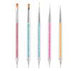 Herramientas para uñas transfronterizas 5 juegos varilla acrílica lentejuelas polvo de concha pluma de punta de taladro pluma de fototerapia pluma de doble propósito para diseño