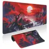 Alfombrilla de ratón estilo japonés Ola de Kanagawa, extragrande, antideslizante, con bordes sellados, alfombrilla de escritorio universal para teclado y ratón, disponible para dropshipping