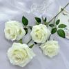 Serie Boda Rosas Simuladas 4 Flores Rosas Ángel Flores Falsas Arreglo Floral Salón de Bodas Guía de Camino Flores Decorativas Hechas a Mano Venta al por Mayor