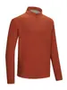 Moletom com Zíper Parcial Penas de Ganso Acetato Gola Alta Pulôver Outdoor Outono/Inverno Masculino Feminino Camada Base Camadas Antibacteriano Manga Longa