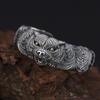 Pulsera abierta de moda para hombre de venta caliente transfronteriza, pulsera retro con cabeza de tigre de personalidad dominante, ventas directas de fábrica