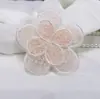 Parche de Bordado de Flor de Felpa Tridimensional de Malla Accesorios de Bordado para Toallas Decoración de Muñecas Adornos de Flores