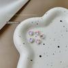 Joyería para uñas cielo estrellado blanco parpadeante blanco fondo puntiagudo Súper Flash forma de uña Taladro de cristal corazón torcido amor gordo Taladro cuadrado al por mayor