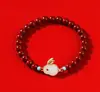 Pulsera de Cinabrio para Mujer, Pulsera de Cinabrio Arena Dorada Morada, Estilo Femenino, Venta al por Mayor para Zonas Turísticas, Pulsera de Nuevo Estilo Chino, Exhibición en Tienda Física
