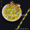 Cuentas planas de cristal 6mm cuentas de vidrio cuentas de rueda 8mm cuentas sueltas diy joyería con cuentas material para pulsera accesorios 100 piezas
