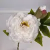 Flores de Peonía Artificiales con Bordes Quemados, Peonías Falsas para Decoración del Hogar Estilo Chino, Sala de Estar, Mesa de Comedor, Entrada, Arreglos Florales, Accesorios para Fotografía, Flores