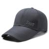 Chapéu Masculino para Primavera e Outono de 2024 Boné Esportivo Bordado Moda Esportiva Aba Longa Proteção Solar Boné de Basebol