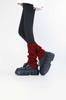 Conjunto de calcetines grises de primavera y otoño, subcultura Y2K, conjunto de piernas para chicas calientes, calcetines negros para pantorrilla, conjunto de calcetines de punto, calcetines apilados de otoño para mujer.