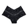 Bragas de Encaje Populares Transfronterizas Europeas y Americanas para Mujer con Forro de Algodón, Entrepierna Semi-Transparente de Algodón Puro, Hipsters Sin Costuras de Cintura Baja