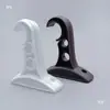 Suporte Base Plástica para Barra Romana Acessórios para Barra de Cortina Suporte Gancho Fixo Suporte Simples/Duplo Gancho de Parede