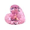 Anillo de piedra desnuda de circón con corte de flor de hielo en forma de corazón de color 9A con gema Huagang, piedra principal, diamante blanco de alto carbono.