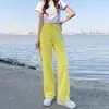 Jeans de Pierna Ancha con Forma de Pera de Talla Grande para Primavera, Otoño e Invierno Pantalones Rectos Blancos de Cintura Alta Elegantes para Mujer