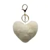 Suministro colgante de felpa en forma de corazón de amor, corazón de durazno, colgante en forma de corazón de pelo largo, bola de pelo de amor, colgante para coche, colgante para bolsa