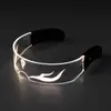 Gafas Luminosas de Colores LED Cyberpunk Nezha Vienen con un Sentido de la Tecnología para Celebridades de Internet Masculinas y Femeninas para Actuar en Discotecas