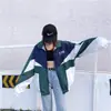Chaquetas de Bloques de Color de Moda Estilo Hip-Hop Harajuku para Hombres de la Calle Europea y Americana Chaquetas Cortavientos Deportivas para Hombres y Mujeres Primavera y Otoño 2024
