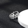 Anillo de moda europeo y americano diamante completo moderno hiphop anillo de circón para hombre anillo entrega de una pieza