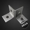 Yanfeng Acero inoxidable 304 Acero en forma de C Soporte fotovoltaico Accesorios Conector Triángulo Tipo L Tipo T Cruz Conector de ángulo recto