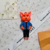 Chaveiro de Boneca Fofa dos Zootopia Judy Nick Casal Pingente para Mochila Escolar Pingente de Celebridade da Internet
