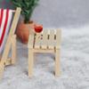 1:12 casa de muñecas casa de muñecas mini muebles lisos en blanco madera maciza parque exterior taburete corto modelo cuadrado