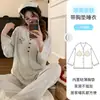 Ropa de Maternidad de Modal con Almohadillas en el Pecho para Postparto, Incluye Diadema, Vestido Dulce de Manga Larga de Primavera para Lactancia para Mujeres Embarazadas