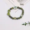 Pulsera de Cerámica Jingdezhen Nueva Pulsera de Cerámica China Joyería Estudiante Estilo Tíbet Cuerda Trenzada a Mano Puesto Regalo para Estudiante