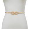 Nueva Venta Caliente Cadena de Cintura de Resorte de Metal para Mujer Moda Combinable Hebilla Redonda Cadena Elástica Cinturón Delgado Venta al por Mayor