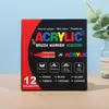 Set de marcadores de acrílico líquido directo del fabricante con punta suave, diseño sin presión, para arte DIY de estudiantes y pintura profesional, plumas acuarela
