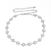 Corrente de Cintura Pequena de Metal Ins para Mulheres, Estilo Chanel, Adequada para Vestidos, Cinto Decorativo de Pérolas, Versão Coreana, Corrente de Cintura Dourada Versátil