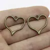 23x 23mm 1.3g accesorios de joyería multicolor DIY hecho a mano corazón de amor colgante de corazón