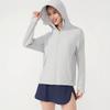 Roupa de proteção solar de seda gelo original para homens e mulheres, anti-ultravioleta, respirável, com chapéu grande removível, roupa de proteção solar, casaco feminino, atacado