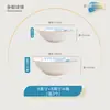 Tigelas de Porcelana Azul e Branca de Jingdezhen, 10 Tigelas Grandes para Mingau e Ramen, Louça Estilo Chinês com Cor sob Esmalte, Segura para Micro-ondas