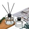 Botella Cilíndrica para Aromaterapia, Botella Redonda de Vidrio Transparente Difusora de Varillas, Fragancia sin Llama para Uso en Hogar, Hotel y Negocios