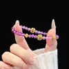 Nuevo Pulsera de Borla con Cuentas de Estilo Chino, Exquisita y a la Moda, de Nicho, Bidimensional, Lujo Ligero, Versátil, Apilable, Pulsera de Cuentas Impresionantemente Hermosa