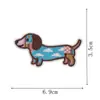 Novo Conjunto de Patches Bordados com Tema Dachshund com Designs de Cachorros Fofos e Divertidos, para Costurar com Ferro e Sem Costura, para Moletons e Mochilas