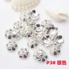 Acessórios para porta-flores de 6mm liga cor-preservação pétalas ocas acessórios para pulseira DIY contas espaçadoras peças espaçadoras materiais de tampa de flor para beadwork