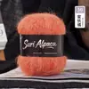 Hilo fino de mohair suave de seda de alpaca para tejer a mano gorros, bufandas, suéteres, chales para bebé DIY