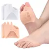 Chanclas separador de dedos para juanetes pinza para pie solapamiento de dedos hueso del dedo gordo del pie almohadilla antiabrasión para antepié ortesis para uso diurno y nocturno