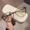 Óculos de Sol Retrô Modernos Novos Anti-UV Transfronteiriços Avançados Emagrecedores Óculos de Sol Femininos Olho de Gato Armação Grande
