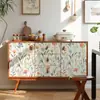 Papel de Parede Floral Transfronteiriço Espessado Impermeável Pvc Autoadesivo Adesivos para Renovação de Armário de Parede de Quarto Atacado